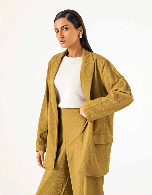 OVERSIZED TEXTURED BLAZER